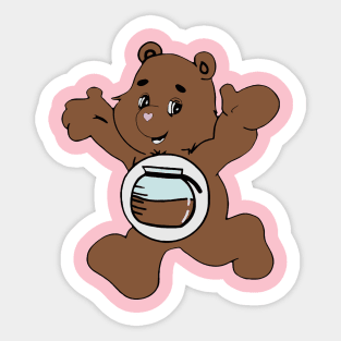 Caffeine Bear Sticker